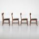 4 chaises en teck, Danemark, 1960