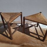Pair of mulched stools