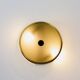 Lunel ceiling light / Porthole / Brass, perforated metal and glass