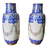 Pair of earthenware vase from Limoges