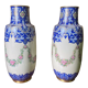 Pair of earthenware vase from Limoges