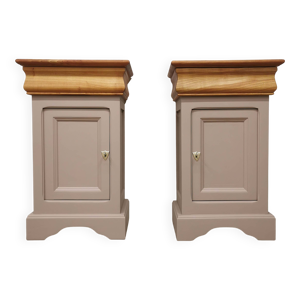 2 tables de chevet relookées