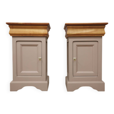 2 Tables de chevet relookées
