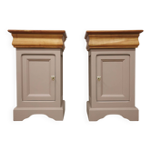 2 Tables de chevet relookées