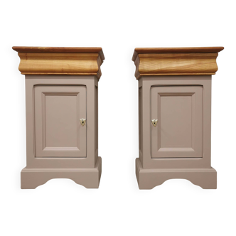 2 Tables de chevet relookées