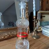 Carafe ancienne vintage verre ciselé