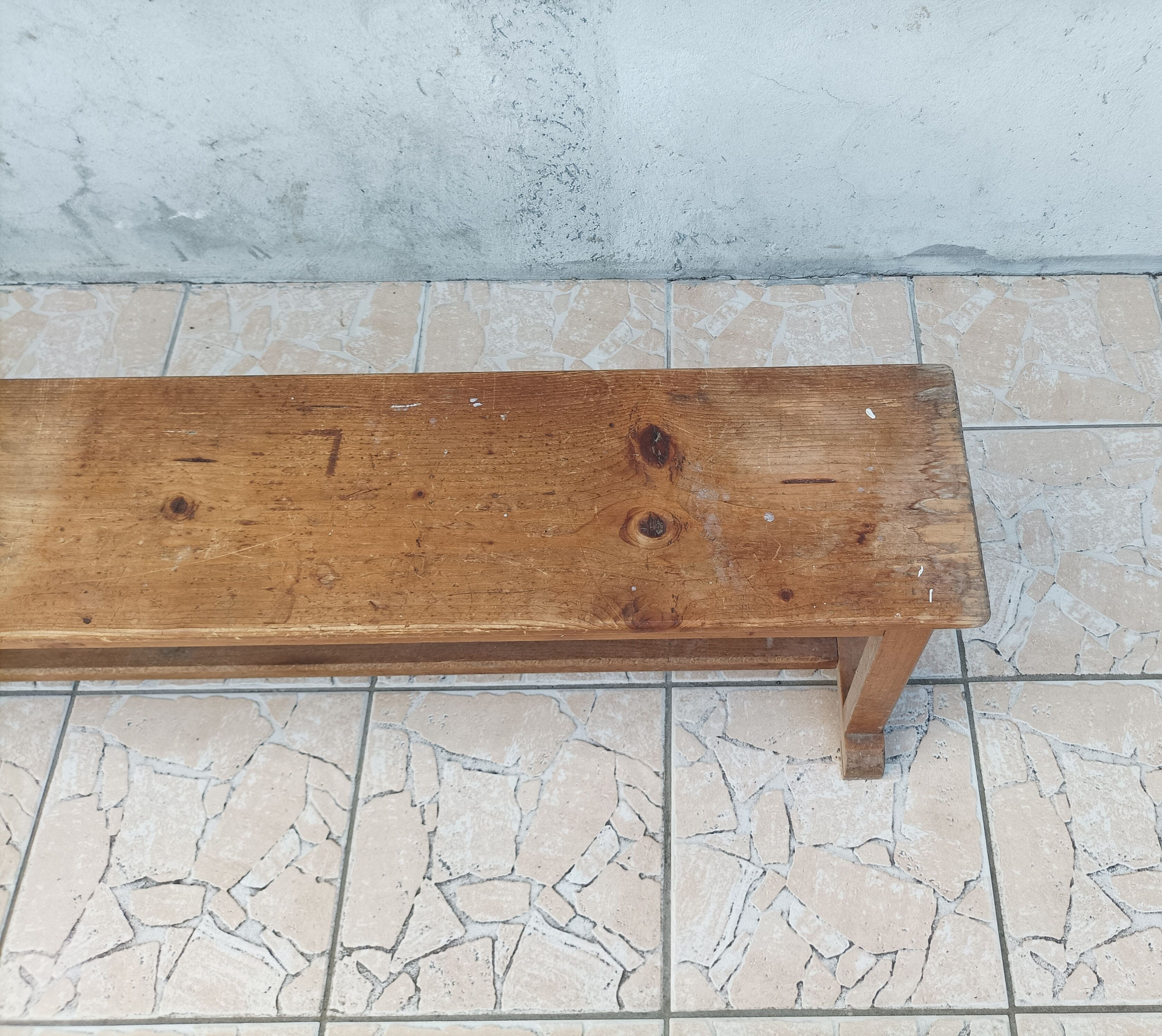 Vintage pine bench