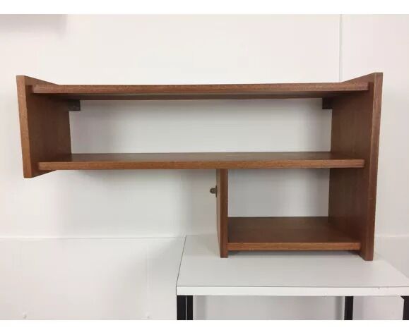 Suite of asymmetrical Scandinavian wall shelves 60s