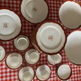 Monogrammed dessert service