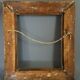 Old frame around 1850 wood - stucco, beaded interior edges, 52x48 hardwood 38x32 cm SB