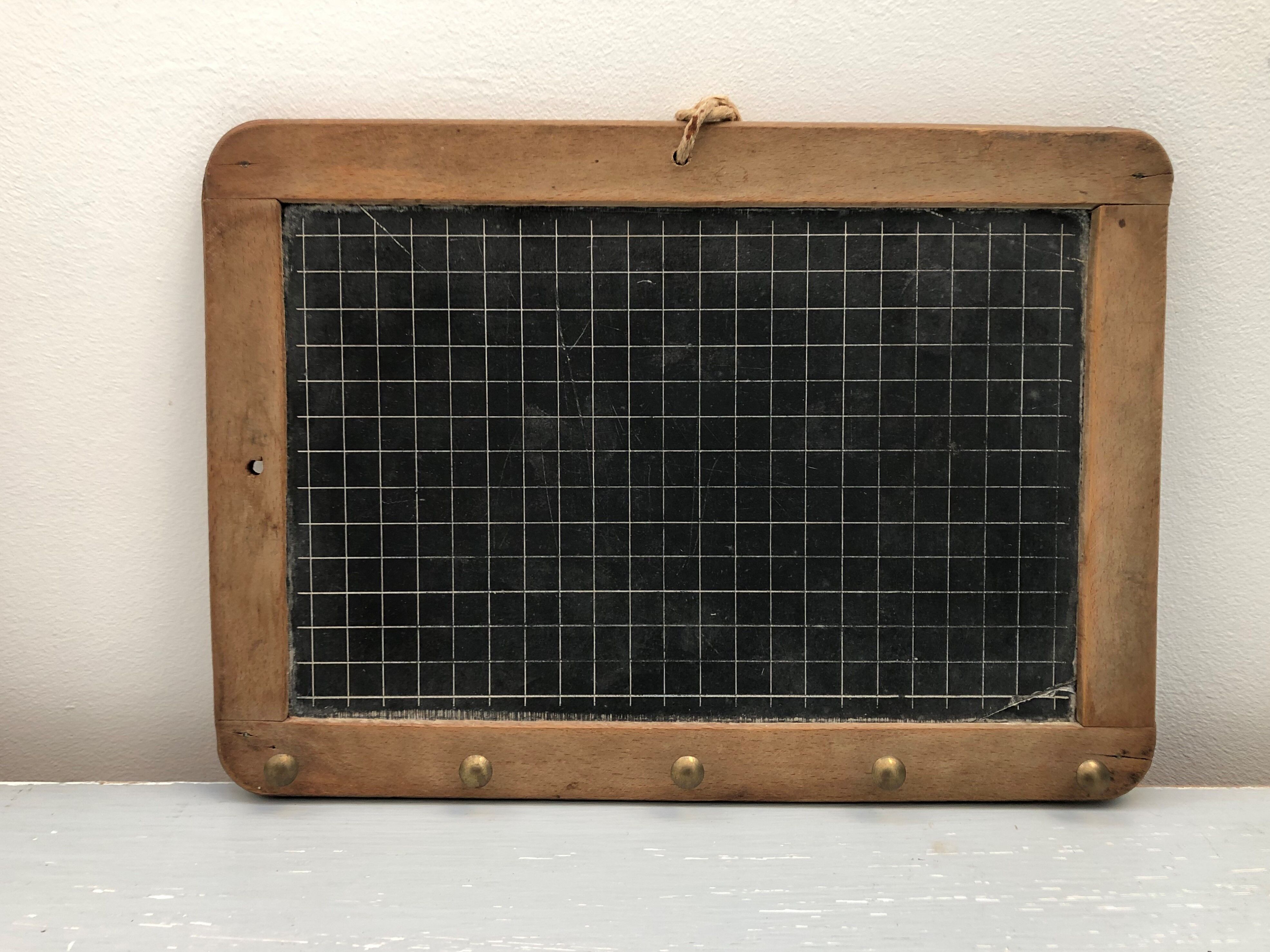 Old school slate for memo, or key ring, cloth range