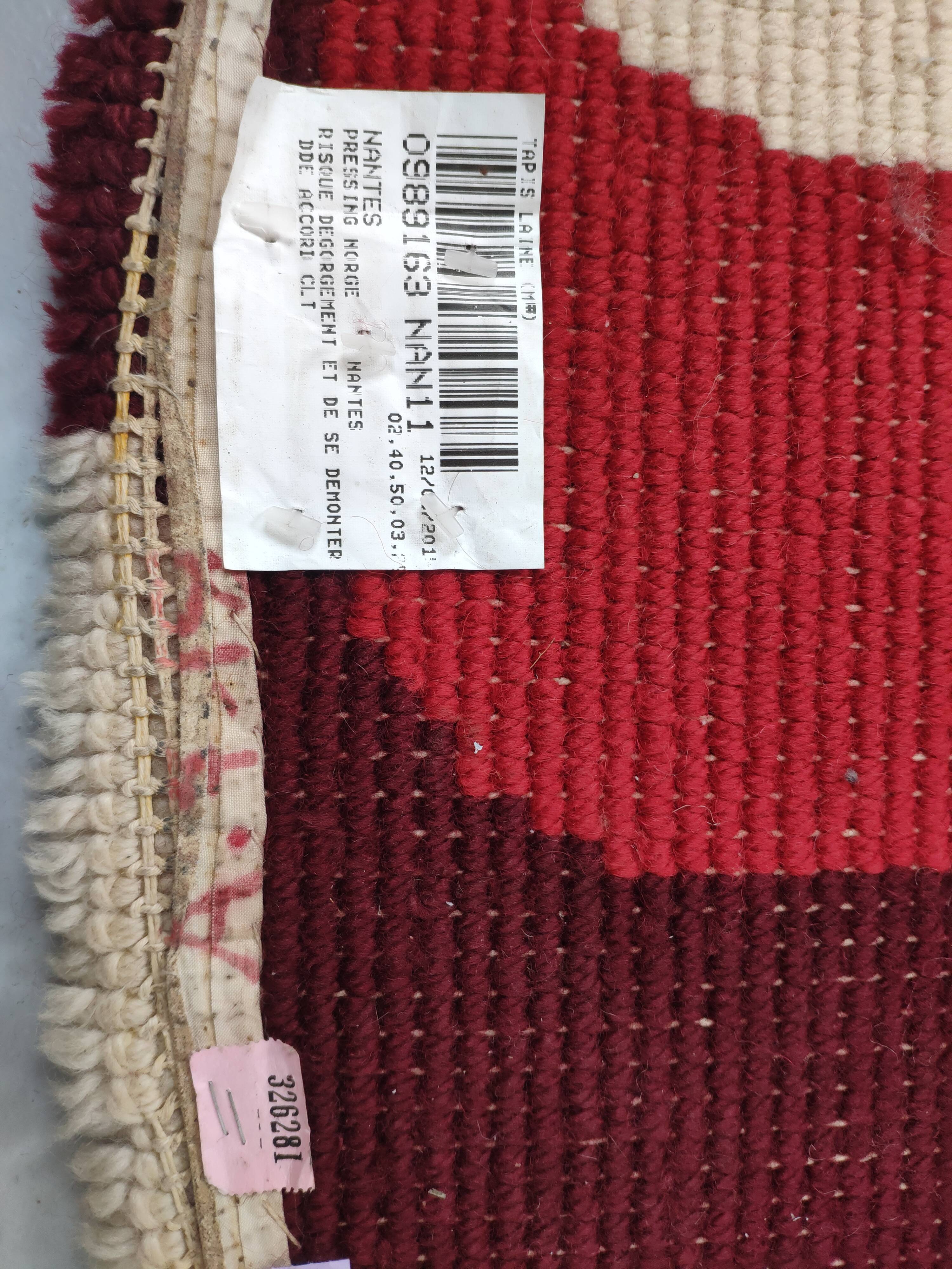 Round carpet in circa wool 70 psychedelic 150cm