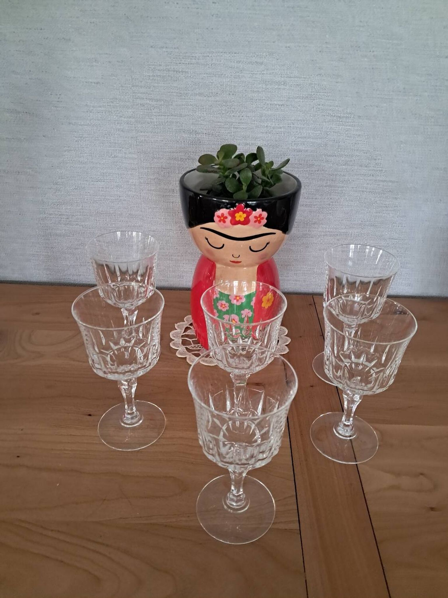 6 verres à vin blanc en cristal d arques Modèle Germain