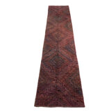 Traditional turkish kilim rug runner shabby vintage wool country home kilim runner 289 x 60cm