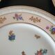 Series of 6 flat plates, Limoges porcelain, Raynaud et Cie