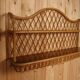 Pair of rattan wall shelves attributed to Audoux Minet