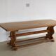 vintage massive oak dining table
