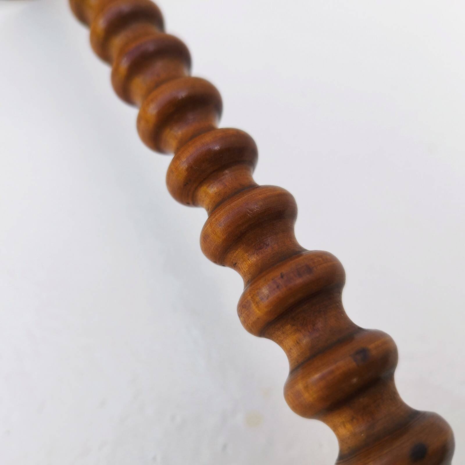 Vintage turned wooden hat rack milliner