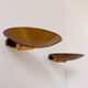 Pair of vintage brass wall lights, France 1970.