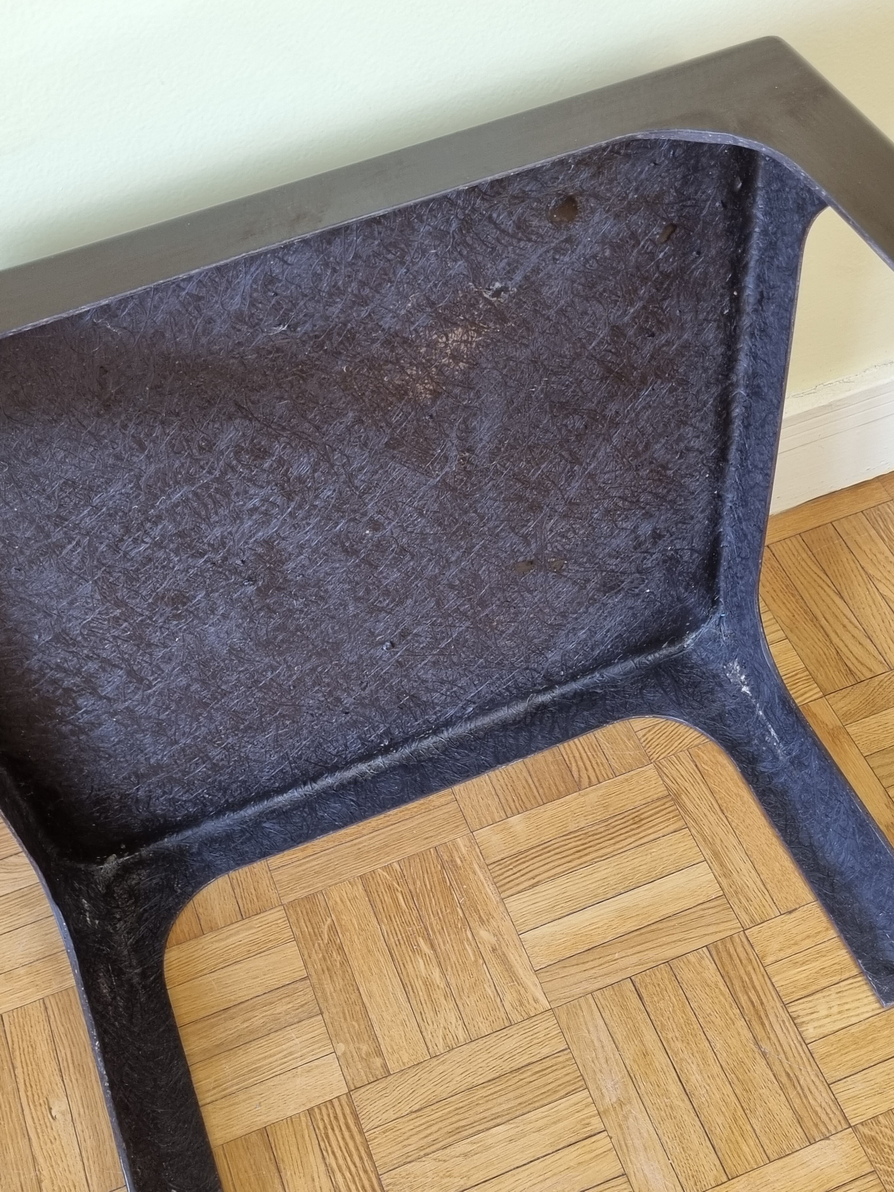 Table basse vintage en fibre de verre, années 70