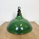 Industrial British Green Enamel Factory Pendant Lamp from Maxlume, 1960s