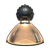 Suspension lamp holophane gray prismatic glass