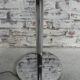 Chrome uplight floor lamp with 8 light points