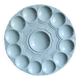 Art Decó French Sarreguemines oyster tray in Majolica, light blue