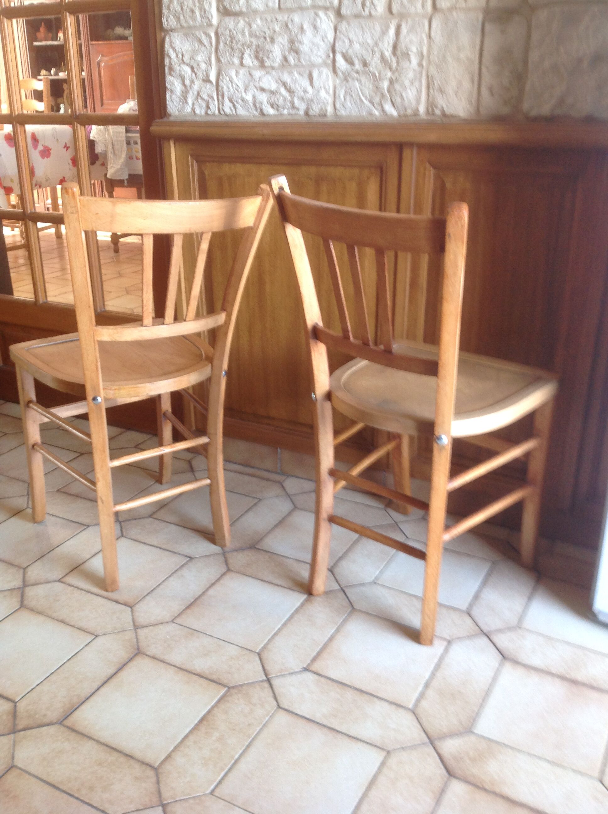 Pair of Luterma vintage bistro chairs