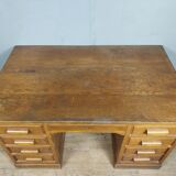 Flat desk in vintage boxes