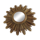Miroir soleil doré oeil de sorcière années 60/70 - 25x25cm