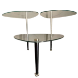 3-shelf store display coffee table, by Edoardo Paoli, ca 1950s