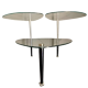 3-shelf store display coffee table, by Edoardo Paoli, ca 1950s