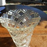 Vase en verre ciselé année 50