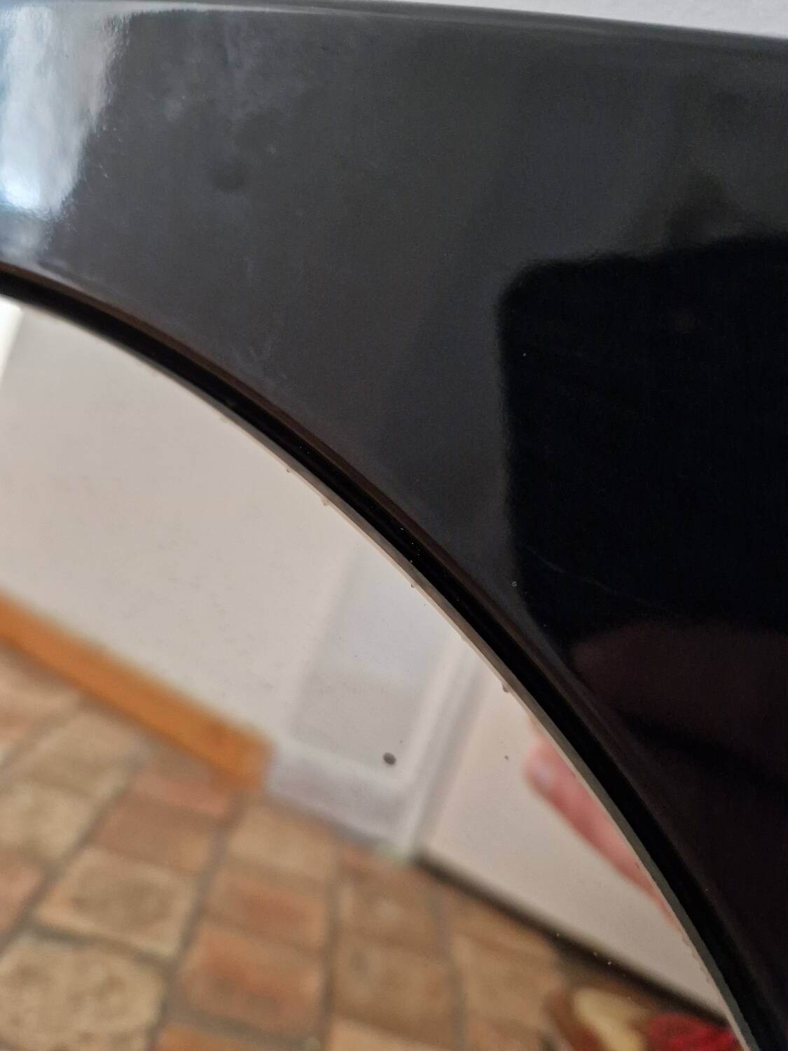 Old 60s Mirror in enamelled sheet metal