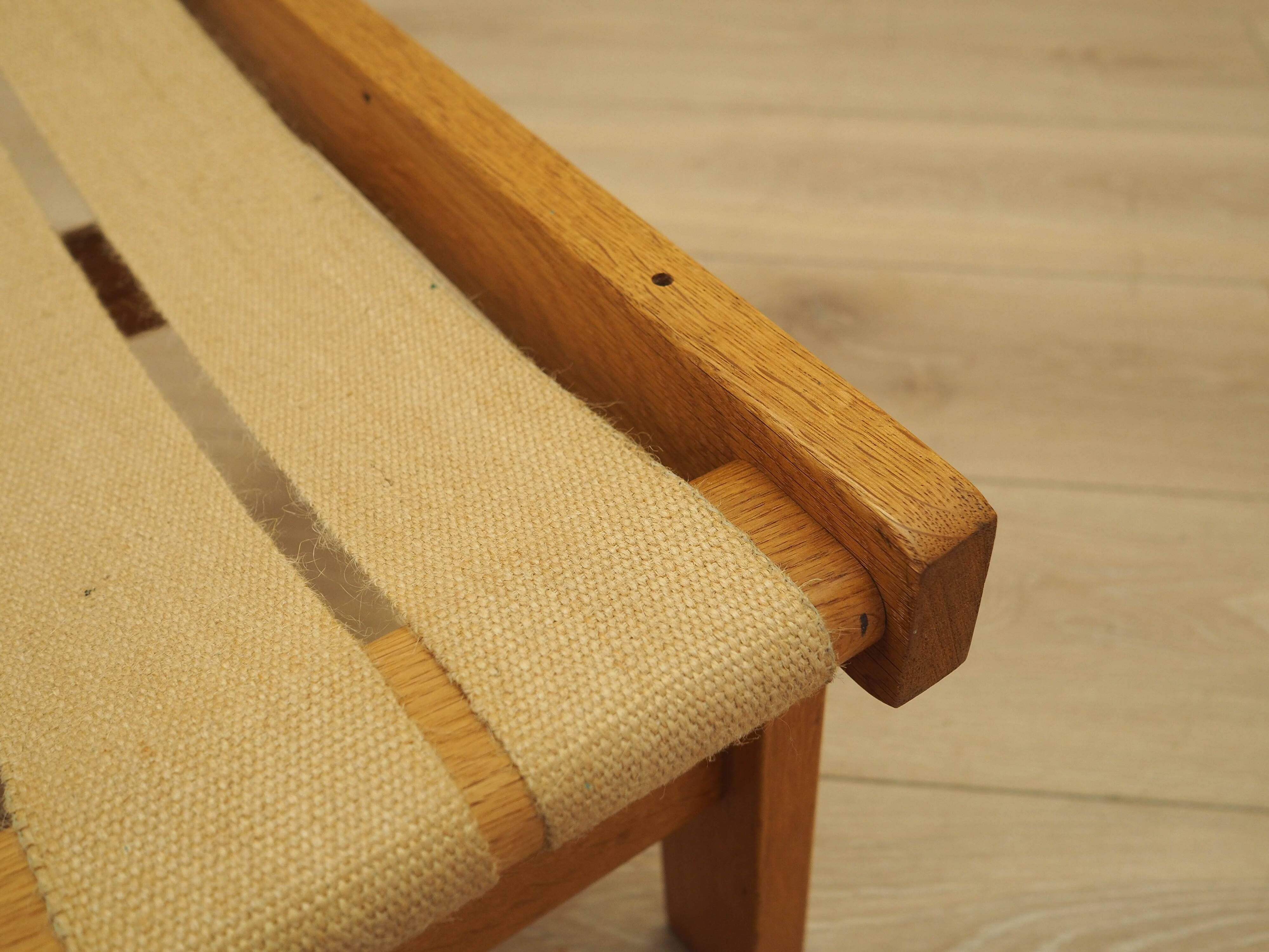 Pouf en chêne, design danois, années 1960, fabriqué au Danemark
