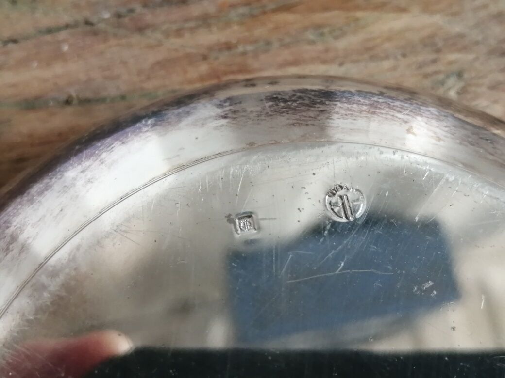 Silver metal cup Porte Plane Foch