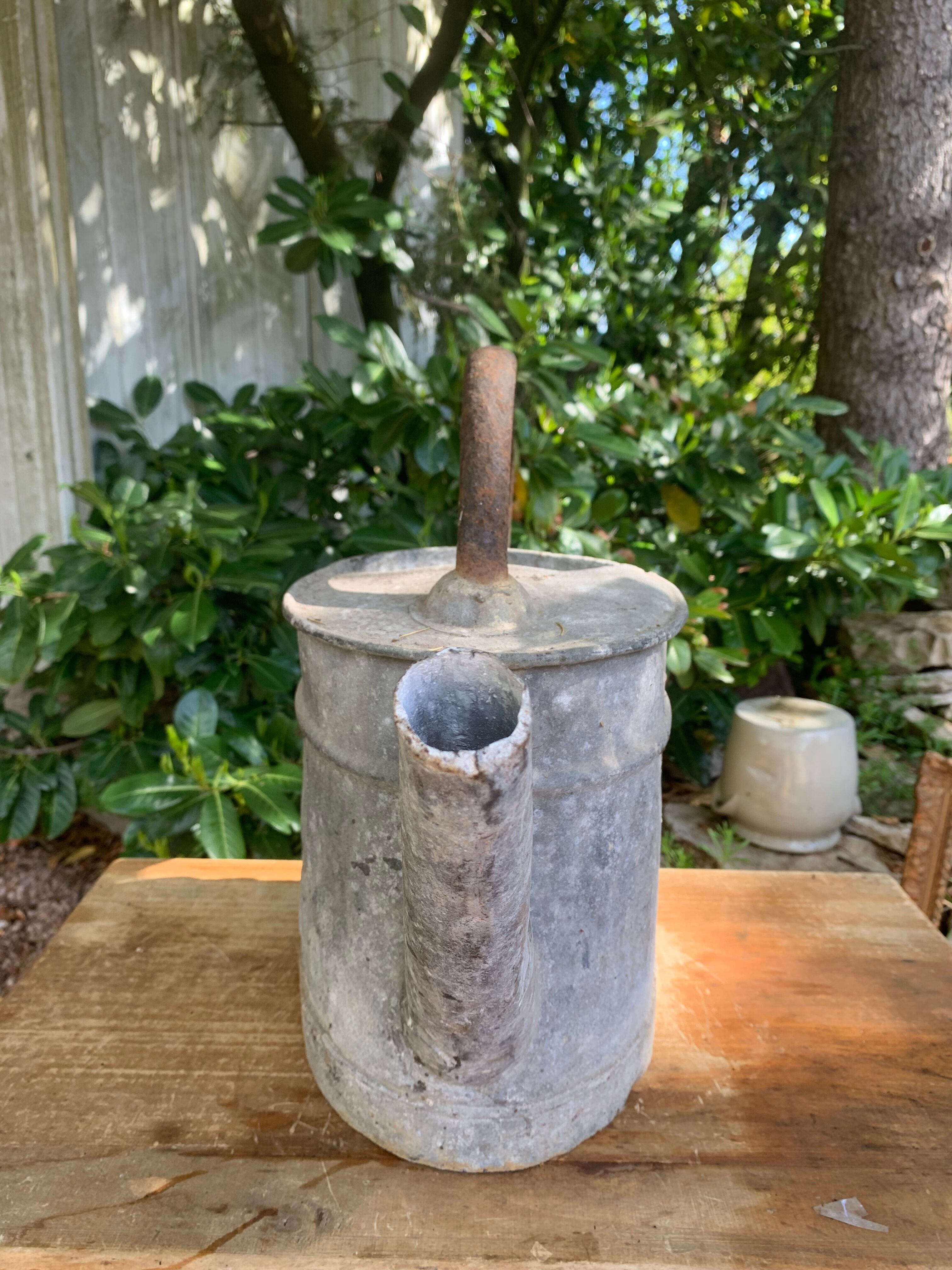 Zinc watering can