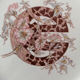 Plate Longchamp iron earth Number E
