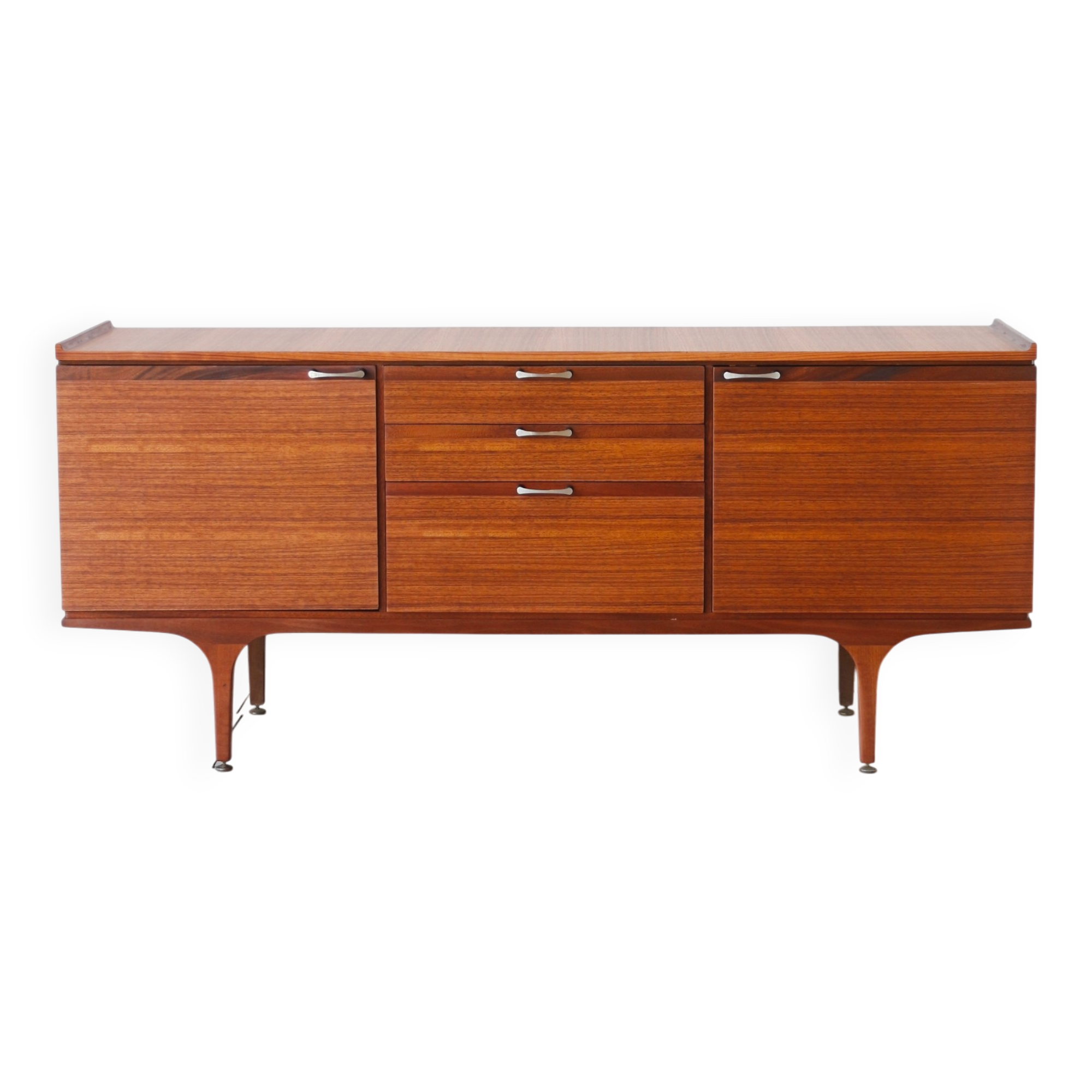 Enfilade teck vintage Meredew rénovée (165 cm)