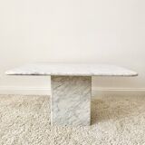 Carrara marble coffee table (Italy)