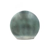 Vase soliflore en céramique bleue, France 1970