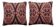 Lot de 2 housses de coussin kilim vintage 38x41 cm
