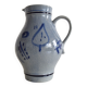 Vintage earthenware Jug with Blue Salt Glaze/Marzi & Remi, 1960's.