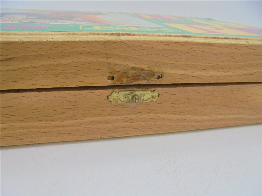 Vintage alphabet cubes game