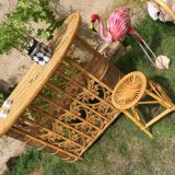 Peacock rattan bar