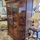 Vitrine restauration en acajou