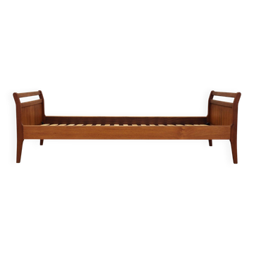 Lit en teck, design danois, années 1970, fabrication : Danemark