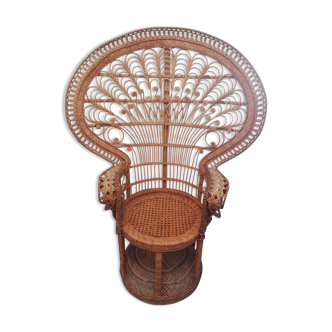 Fauteuil Emmanuelle peacock