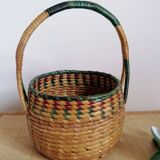 Children's woven straw basket